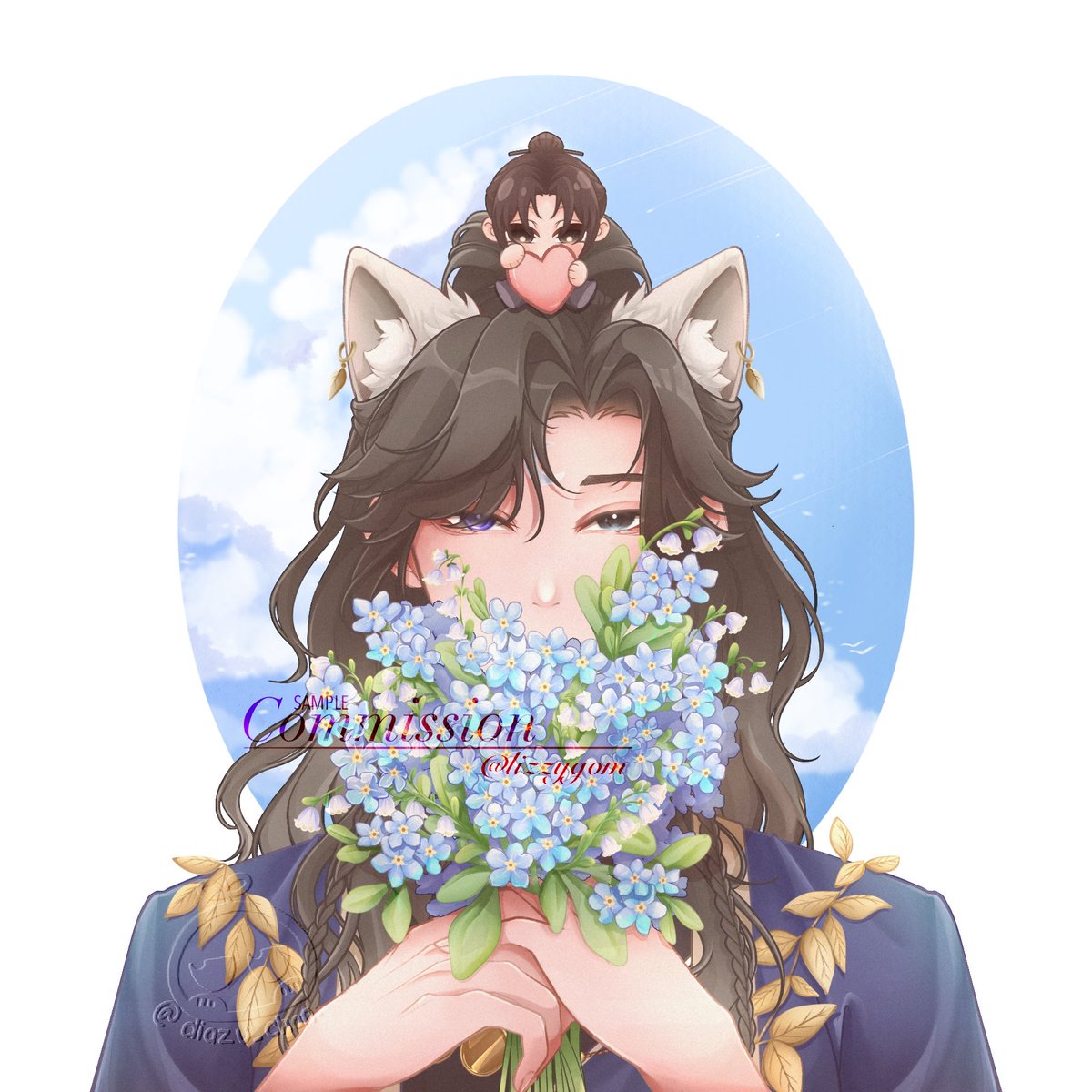 diazuu_chan's tweet photo. [✨ART C0MMS RESULT✨]

Summer with You commission request by @/lizzygom on Discord. 
Thankyou for commissioning on me! 🦋✨

#artcommission #artidn #VGenComms https://t.co/bbiwpTJpWt