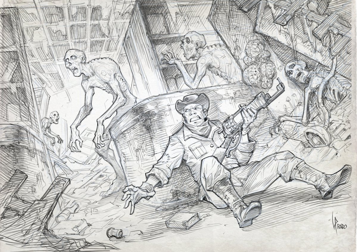 Dark_Scale_Art's tweet photo. Some #fallout inspired sketches I did  while ago https://t.co/uuc1rFBi4l