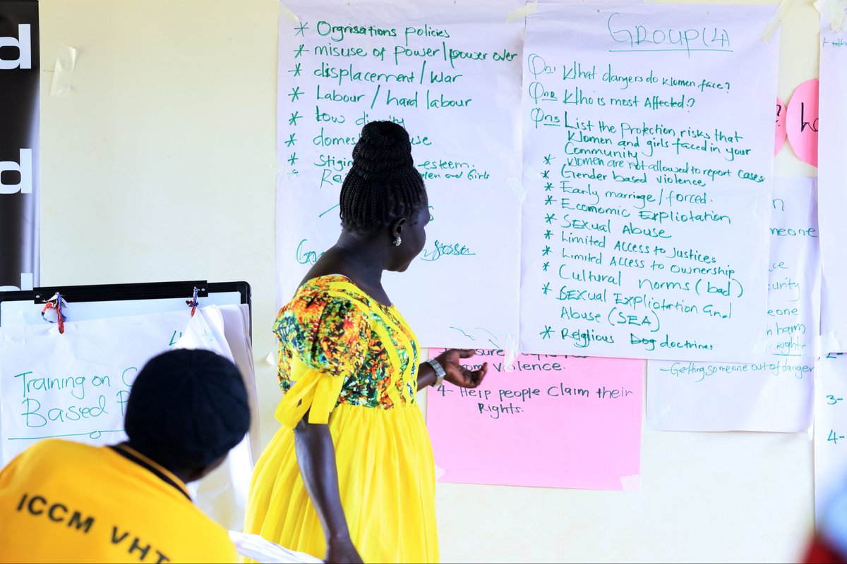 actionaiduganda's tweet photo. Group 4 discussed gender-based violence, economic exploitation, sexual abuse, harmful cultural norms, limited access to justice and resource ownership, and religious barriers that continue to undermine the safety of women and girls. #CommunityProtection https://t.co/gwvYjUB9SZ