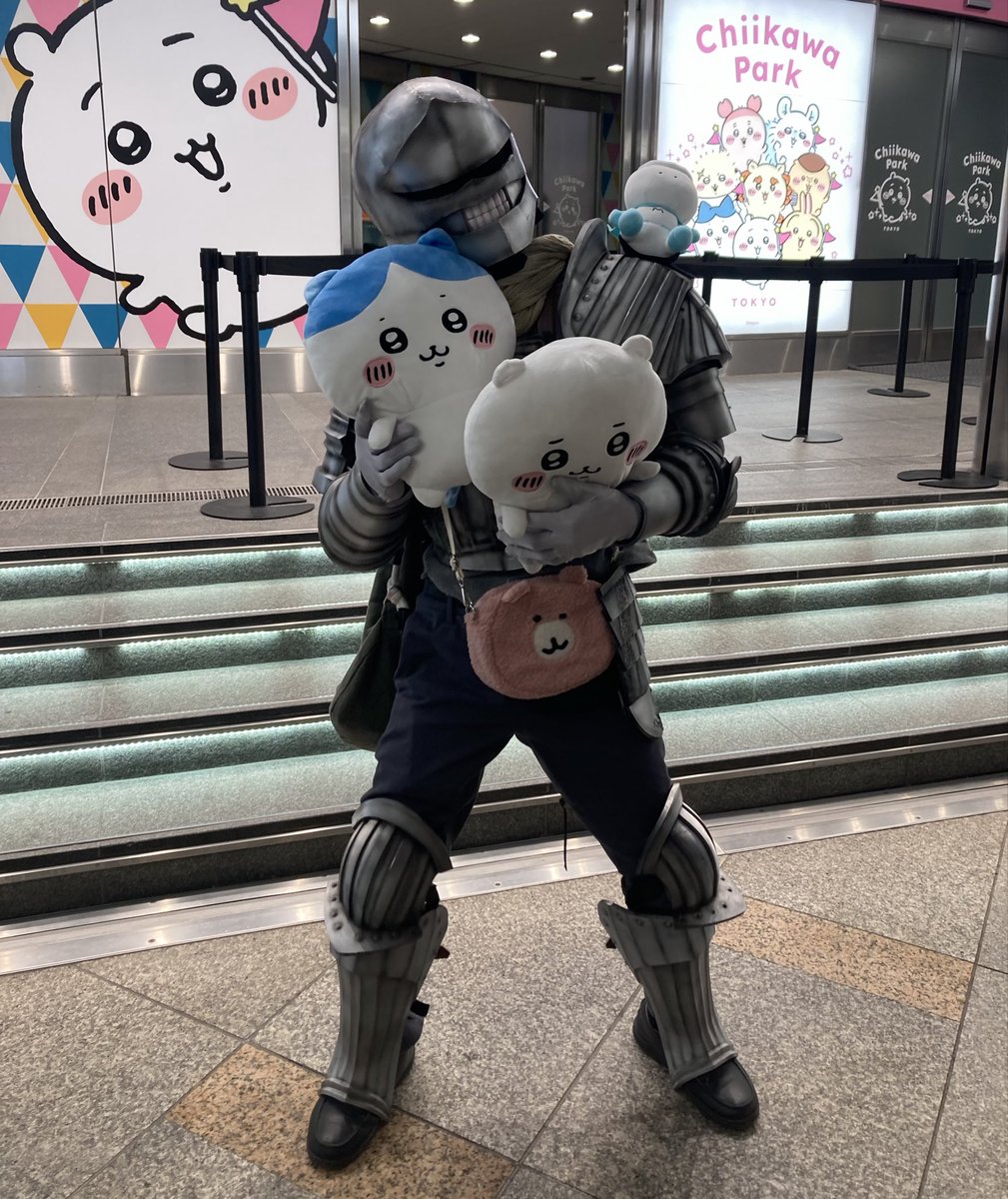 k2anaa's tweet photo. 2026.1.25  
ちいかわパークにて鎧さん
@AxA43id0ot5gza3 
たくさんの方にまた見てもらいたいので
共有します♡ #ちいかわ https://t.co/Uc9Ezl6qYi