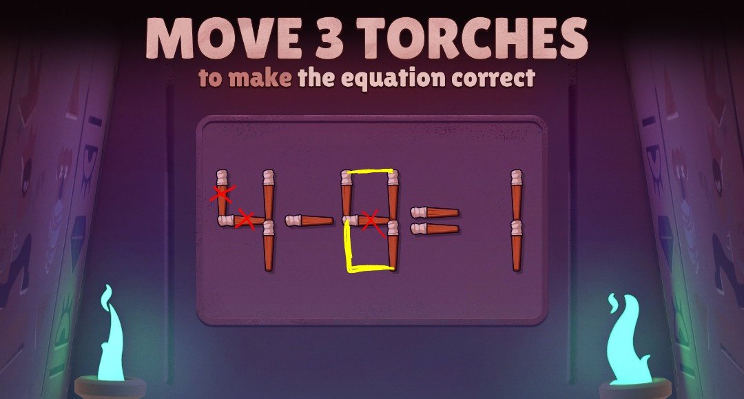 Samer10xdd's tweet photo. @BrawlStars I think its 1 - 0 = 1

#EscapePyramidQuest
 #BrawlStars https://t.co/nHbc9AOgek