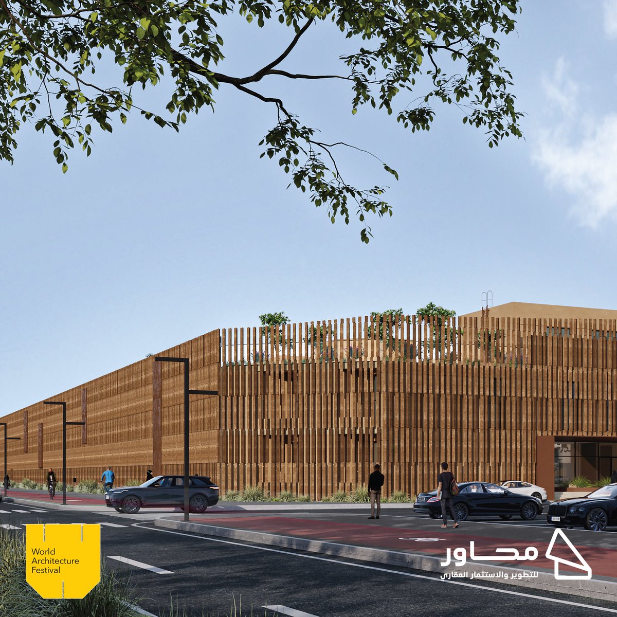 SaudiProject's tweet photo. واصلت شركة محاور للتطوير والاستثمار العقاري @MAHAWERINFO حضورها في المحافل المعمارية العالمية، بعد ترشح مشروعها  “مدَرَة” لجائزة #WAF2026، في ثاني ترشح على التوالي لمشاريع الشركة، ويجسد المشروع مفهوم أنسنة العقار من خلال تصميم يركز على جودة الحياة @FourARCHITECTS_

 #محاور_للتطوير 
#مشروع_مدرة 
#WAF2026