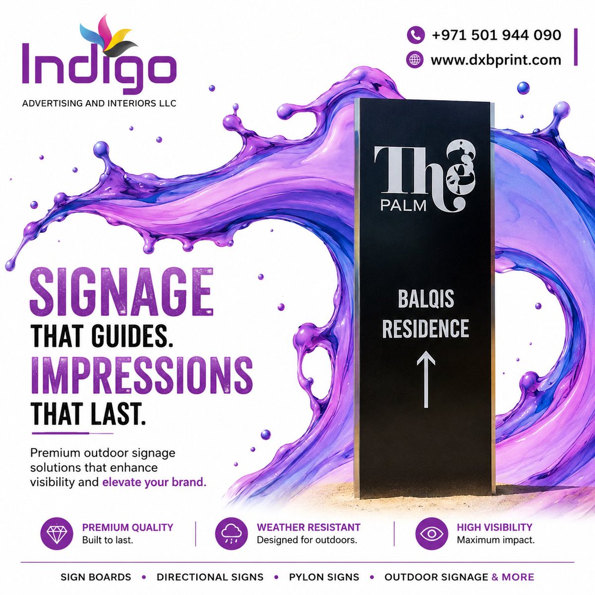Indigoajman's tweet photo. Make your brand impossible to miss with premium custom signage from Indigo Advertising & Interiors LLC.
📞 +971 501 944 090
🌐 https://t.co/JPVAtRyjus
#SignageUAE #SignBoardUAE #OutdoorSignage #PylonSign #WayfindingSigns #DirectionalSigns #CommercialSignage #DigitalPrintingUAE https://t.co/ASchcm2vxT