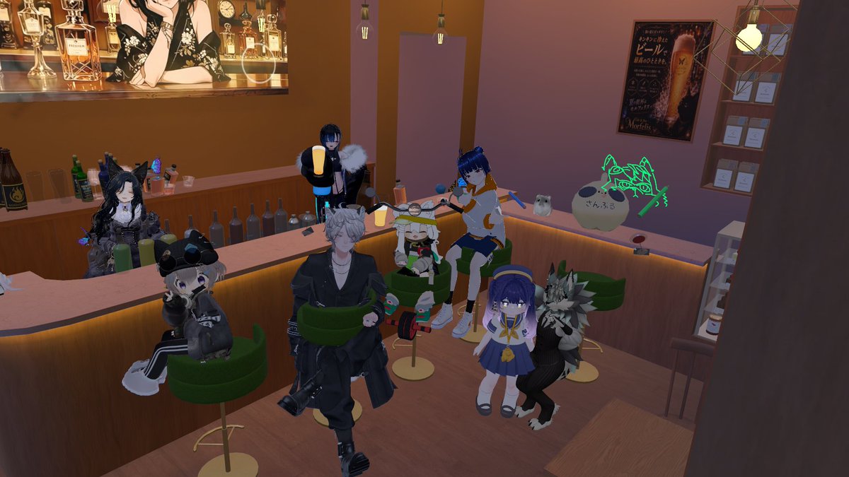 morfelis's tweet photo. #モルフェリス
#VRChat 
今日の営業風景
ものすごくお客様来てくれてありがとうございます！ https://t.co/Irs4156TQh