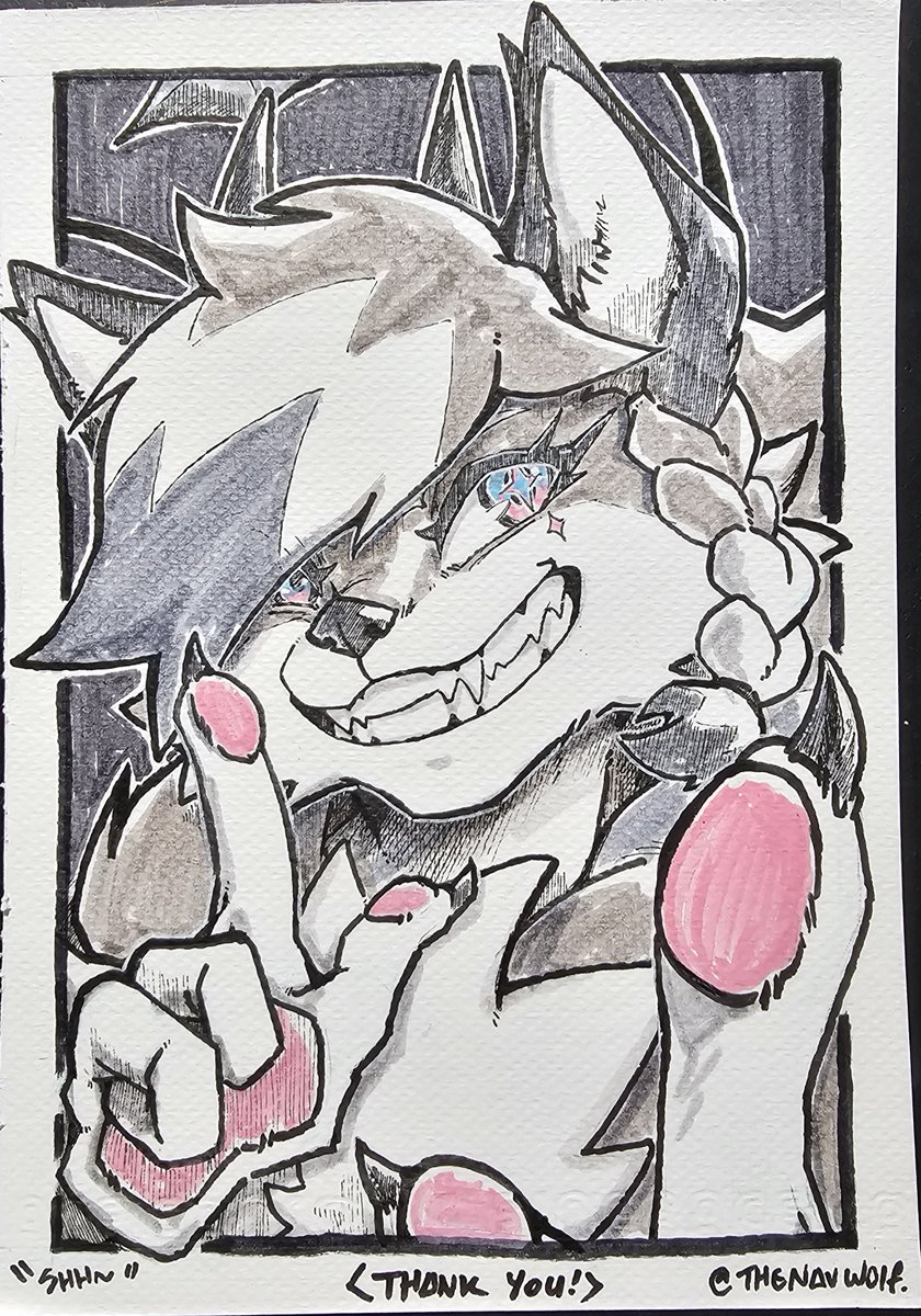 TheNavWolf's tweet photo. All inking commissions from TACRA Furmarket are all completed and have been delivered to their owners!
Thank you @iCatBoyZ for your support and let me be part of your surprise plan.XD
see you later!! 🙌✨
#tacra #commissionTH #inkingart #traditionalart https://t.co/GuApRa8qrq