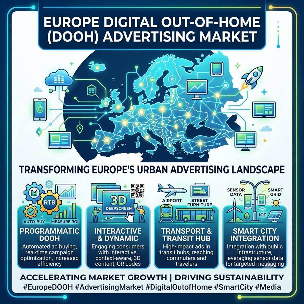marketsizeinfo's tweet photo. Europe Digital Out-of-Home (DOOH) Advertising Market — Revolutionizing Outdoor Media 📺📊

https://t.co/YWD71qVFKQ

#DOOH #DigitalAdvertising #OutdoorAdvertising #EuropeMarket #AdTech #SmartCities #ProgrammaticAdvertising #MarketResearch https://t.co/o8nTJZeFU5