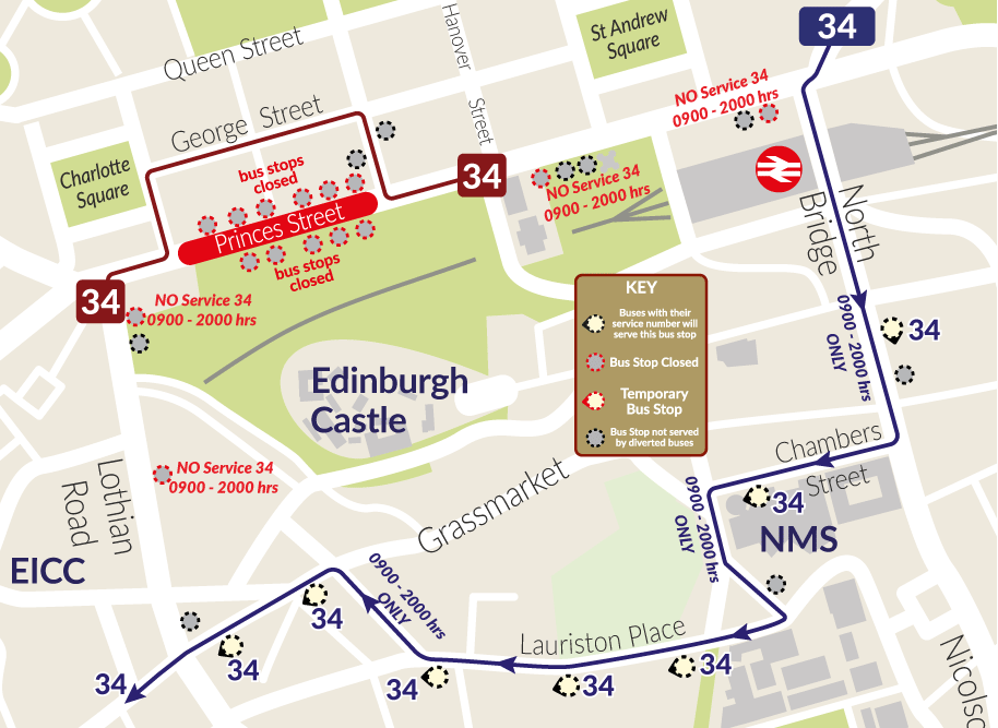 on_lothianbuses's tweet photo. 📢Diversion Information📢

Due to the continued partial closure of Princes Street, further diversion alterations will be made to services 15, 33 and 34 to help keep our network moving.

Learn more 👉 https://t.co/mbG3Dz8Nds https://t.co/qL6rRcIte3