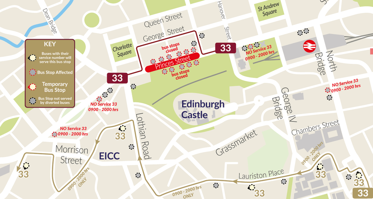on_lothianbuses's tweet photo. 📢Diversion Information📢

Due to the continued partial closure of Princes Street, further diversion alterations will be made to services 15, 33 and 34 to help keep our network moving.

Learn more 👉 https://t.co/mbG3Dz8Nds https://t.co/qL6rRcIte3
