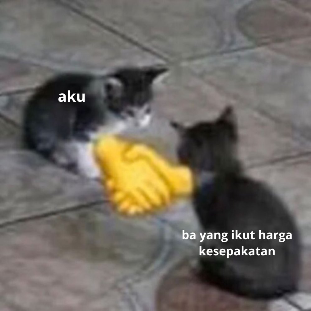 bremthing's tweet photo. anak BA vs BA under 💪🏻

kayaknya konflik tentang harga kesepakatan ini akan selalu ada, dan aku akan selalu pro terhadap harga kesepakatan atau harga pasaran 😼 

funfact, aku dulu juga pertama jualan masang harga under karena ga tau di x ada harga kesepakatan 😔 untungnya ada anak BA yang negur dan kasih tau harga kesepakatan ~