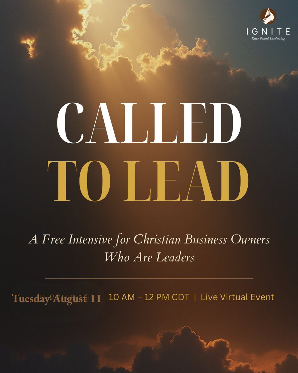 MNChristianCham's tweet photo. Clear your Tuesday. Seriously — the whole morning.

August 11 is a double header, and it's the kind of day that only happens when you've got a room full of people building for the Kingdom.

7:00 – 9:00 AM | Kingdom Leadership Breakfast Bill Goodwin — author, speaker, leadership coach, and hope strategist, right here in St. Paul. Founder of Priority Living Consulting Group and author of Priority Living: 7 Pillars to Make Your Life Count. Breakfast, connection, and a message on building a life that actually counts. 📍 Midland Hills Country Club, 2001 Fulham Street, Roseville Register: https://t.co/WHKYKbp3mu

10:00 AM – 12:00 PM | Called to Lead: Break Free from the Chaos Our member Diane Erdman of IGNITE — Faith Bound Leadership is hosting a free virtual intensive for Christian business owners, alongside finance leader Brian Gruidl. Two hours on clarity, capacity, and calling — with real work done in the room, not a webinar you watch. 💻 Live on Zoom · 💛 Free · Seats are intentionally limited Register: https://t.co/Nr6YlxwdkT

Start the morning in the room with us in Roseville. Head out at nine, get where you're going, and log on with Diane at ten.

One Tuesday. Two rooms. A whole lot of leaders.

#thisishowwechamber #beintheroom #kingdombusiness #marketplaceministry #faithatwork