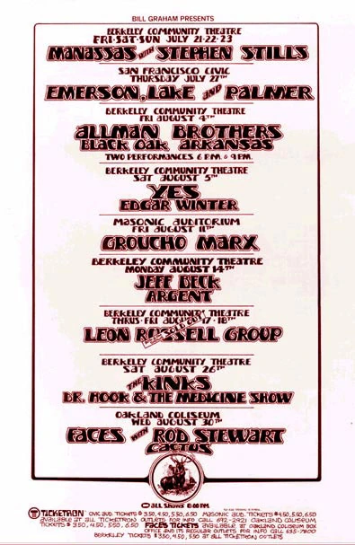 70sweekly's tweet photo. August 4, 1972 Berkeley Community Theatre, Berkeley, CA https://t.co/hglycLvaR8