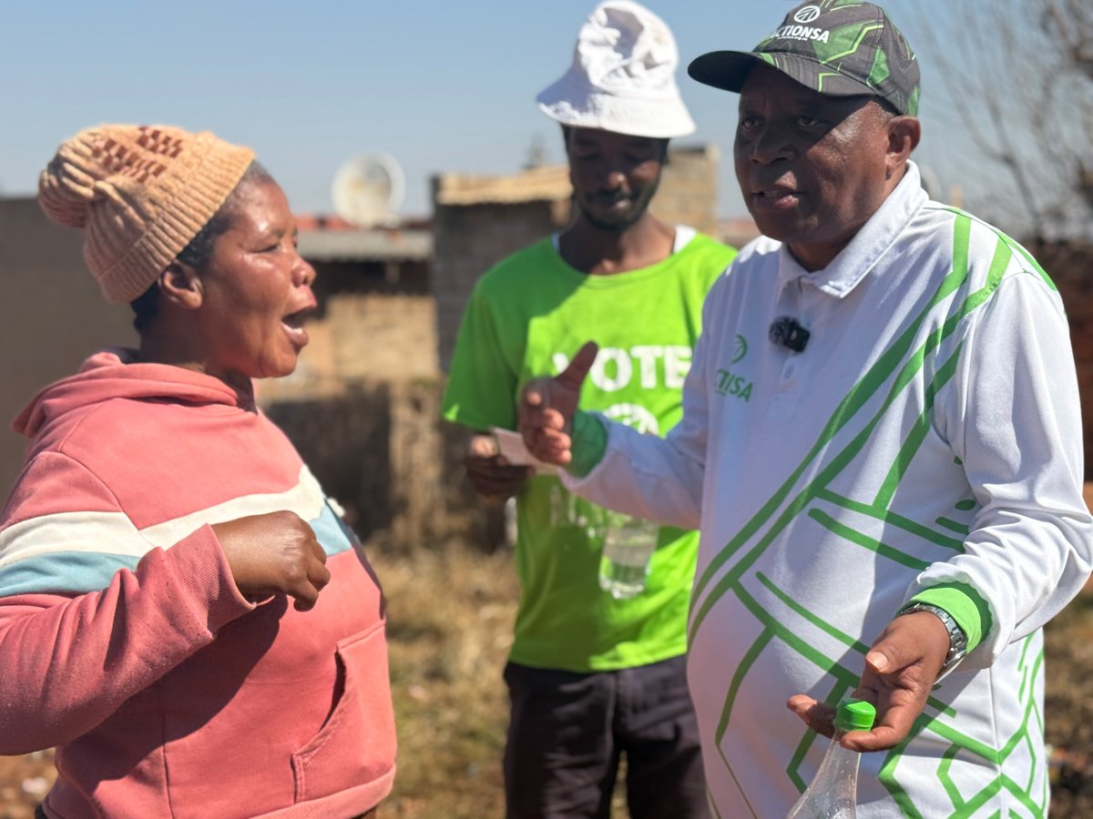 HermanMashaba's tweet photo. The residents of Ward 120, Lenasia South have been forgotten for far too long. As ActionSA, we are taking our message directly to every doorstep, reminding every eligible resident to register to vote before the election proclamation on Friday.

Your vote is your power. Register now  online and be ready to help restore accountable leadership and fix Johannesburg.

https://t.co/4cVA5A0ZeW 

#OperationFixJoburg #UnfinishedBusiness