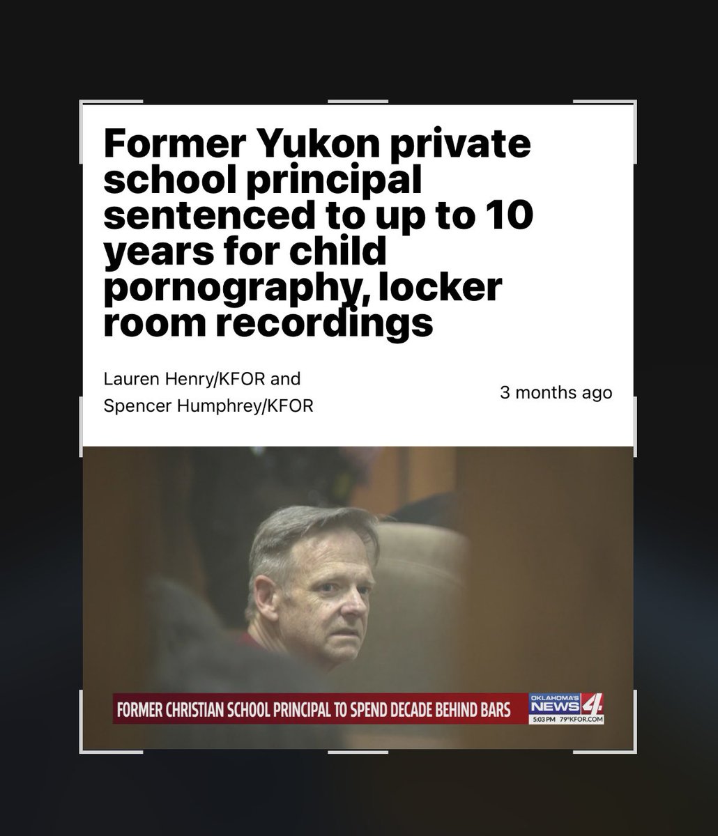 CamSpradling's tweet photo. Winner for highest ACT scores in Oklahoma? Southwest Covenant Schools—a private Christian school with $25,000 yearly tuition and a 15-year veteran high school principal convicted of being a pervert and peeper of little boys. The wet dream of Ryan Walters and PragerU, realized. https://t.co/2YWK5Q757S