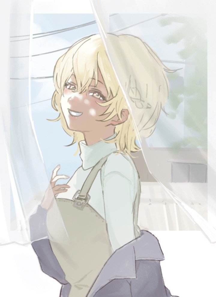 own44_73's tweet photo. あなたがカーテンなら
あたしは春風だよ
#IyowaGirlsDraw https://t.co/rauPbOprON