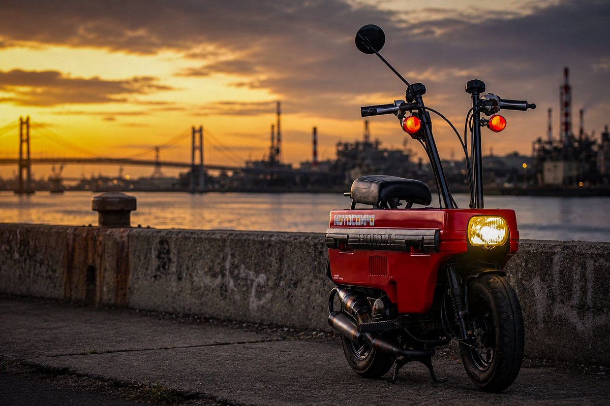laundry_6700's tweet photo. 小さなバイクとちょっといい景色

#バイクのある風景 https://t.co/r0iGxHPpsx