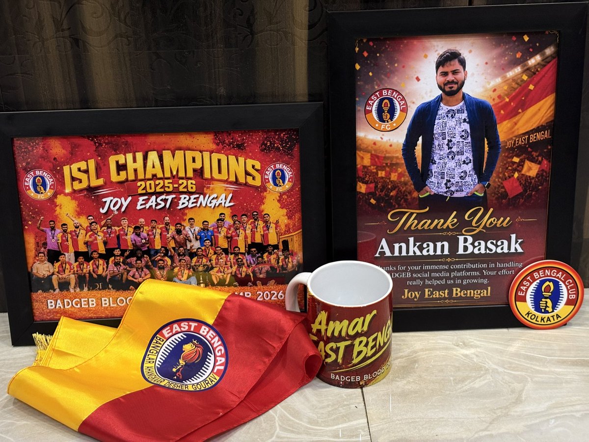 AnkanBasak98's tweet photo. Thank you BADGEB.. ❤️💛 https://t.co/twCrPaBJZu