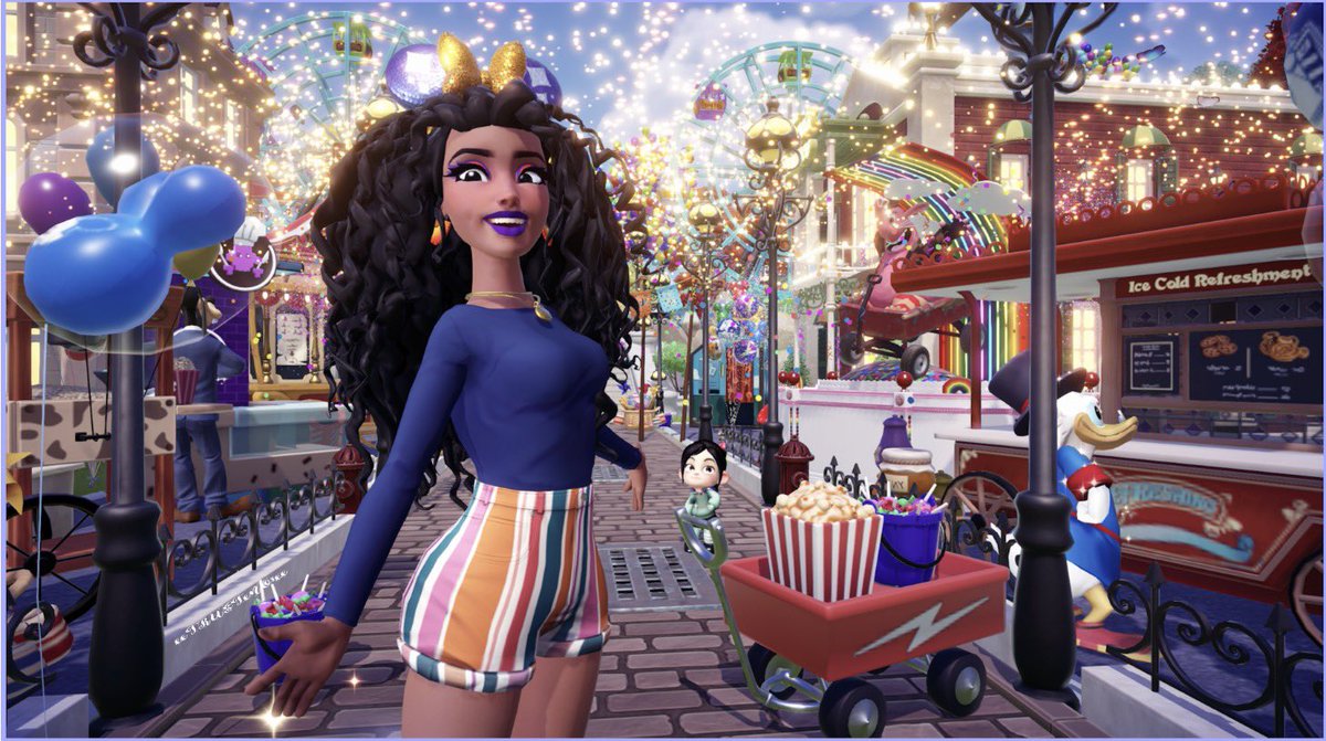 nvme_4eva's tweet photo. “You coming?!”.. think V’s ready to go…..”
🎡🍭 “Summer Street Festival”🎉🍿
DreamSnap submission 🗳️
#DDVCommunity #DDLVCommunity #DisneyDreamlightValley #DDLV #DreamSnaps #submission @DisneyDLV #DisneyDLV @Xbox #Xbox @gameloft #Gameloft https://t.co/ioXvYB79ys
