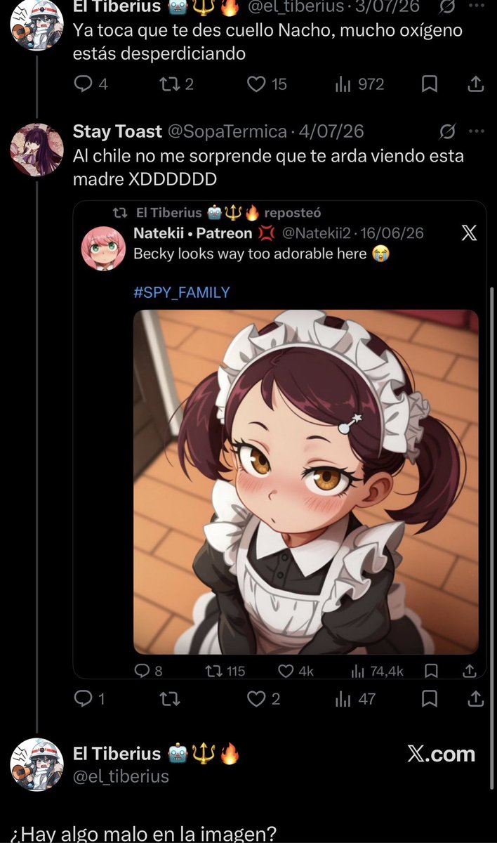 SopaTermica's tweet photo. @Pepe0yfe @Ronnu_Art Pues fijate que el hipocrita ese ni es capaz de admitir que es un sucio lolicon. Lo admite segun le convenga. Es un fracasado. XD https://t.co/lKyMUJHGMe