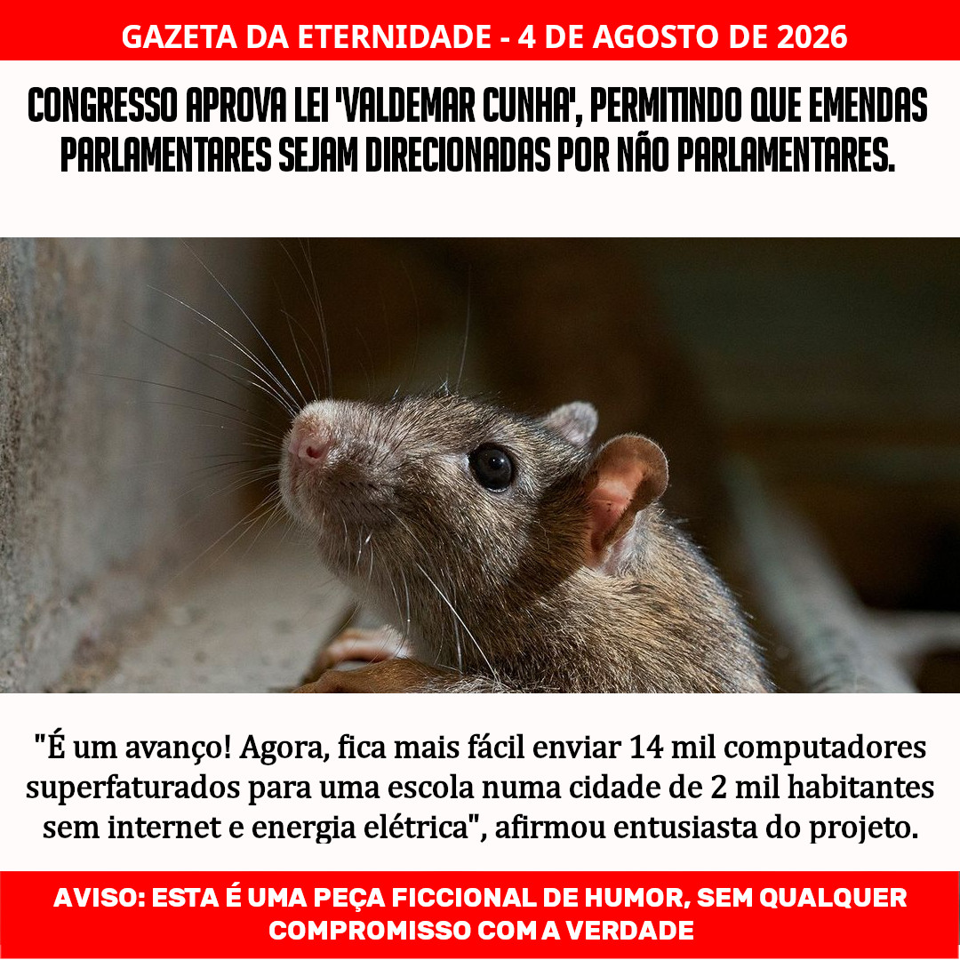 gazeta_da's tweet photo. Congresso aprova lei 'Valdemar Cunha', permitindo que emendas parlamentares sejam direcionadas por não parlamentares

#humor #gazetadaeternidade #congresso #orcamentosecreto #corrupcao https://t.co/OFOGgP3IZo