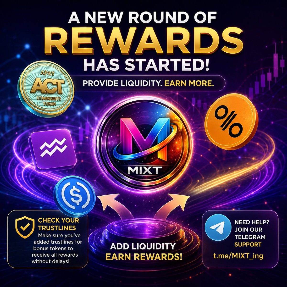 ArbuzP73218's tweet photo. 🚀 Get started now:
🔗 Explore active pools: https://t.co/ldeyEyITpn

⚠️ Don’t forget: Make sure you’ve added the required trustlines for all bonus tokens in your wallet. Without them, reward distribution may be delayed.

Telegram

https://t.co/5w6RmysrVE

Start earning today https://t.co/u7yED93fsk