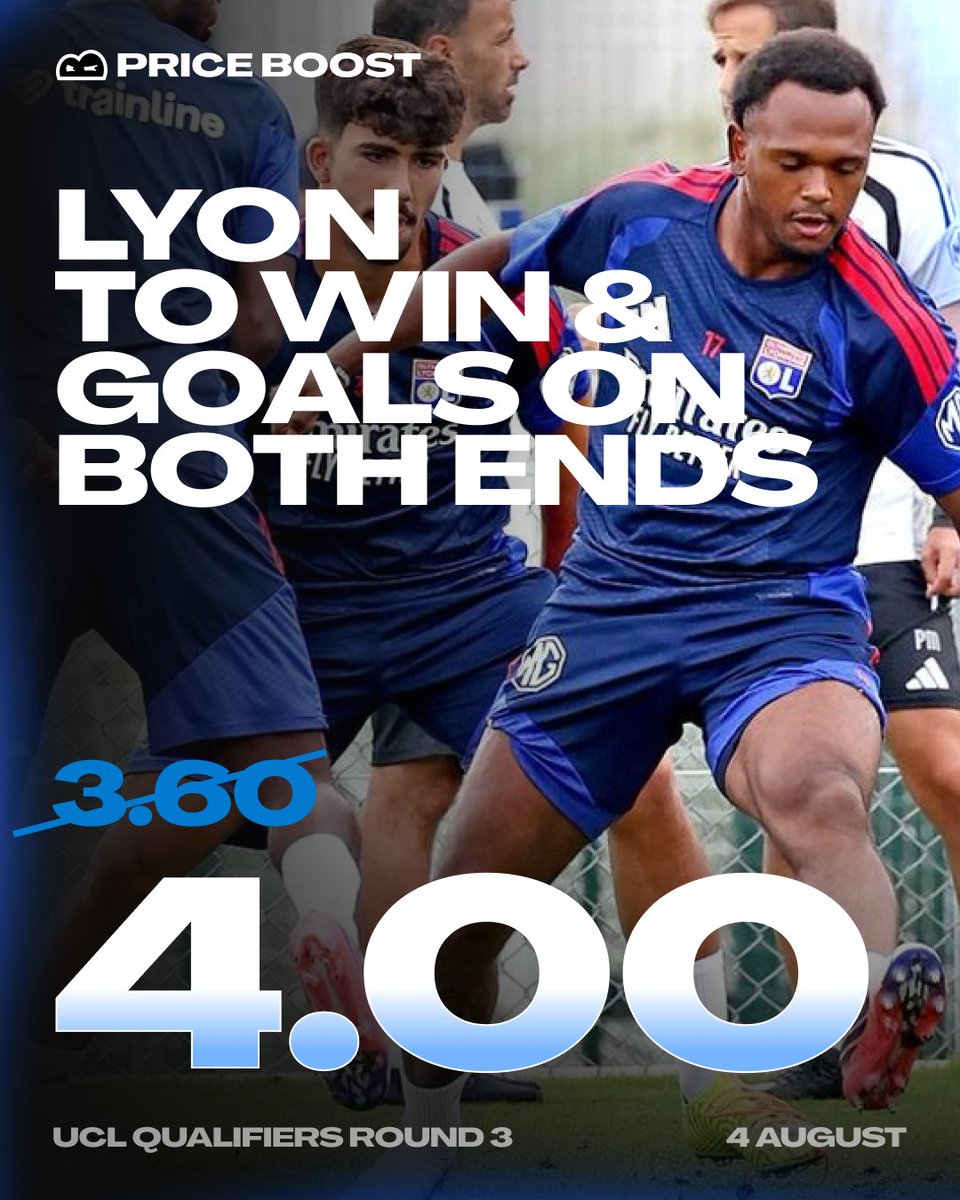 bluffcom's tweet photo. Champions League Qualifiers, Round 3 🌍

🇫🇷 Lyon to win a goalfest in Prague
🇷🇸 Belgrade to grind out a tight one in Israel

Swipe and pick your side on https://t.co/kjKOf0knKa 👇 https://t.co/pxCspJ0nMr