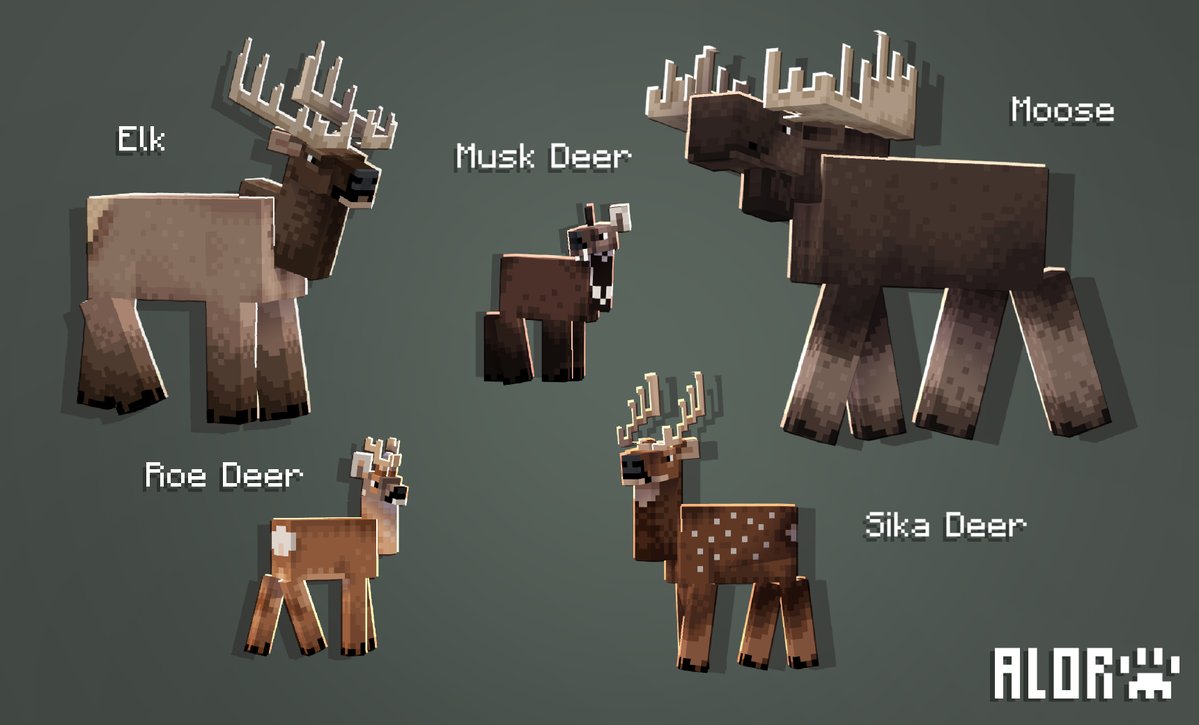 AlorLeonel's tweet photo. some deer for my upcoming mod https://t.co/qBsKrpVLHZ