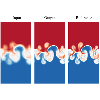PhysRevFluids's tweet photo. Limited spatial resolution constrains our understanding of Rayleigh-Taylor mixing, but convolutional-neural-network-based superresolution reconstructs multiscale flow fields, recovering mixedness and generalizing across unseen phases and flow parameters.

https://t.co/YeTqwpZ4lH https://t.co/uOO0AfPUan