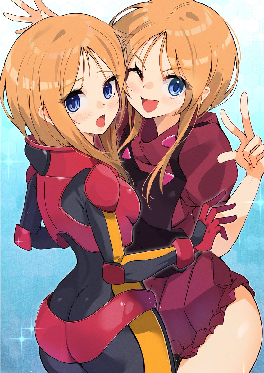 BlazeIllust's tweet photo. プルとプルツー　( ˘ω˘) https://t.co/2XruoK1pk2