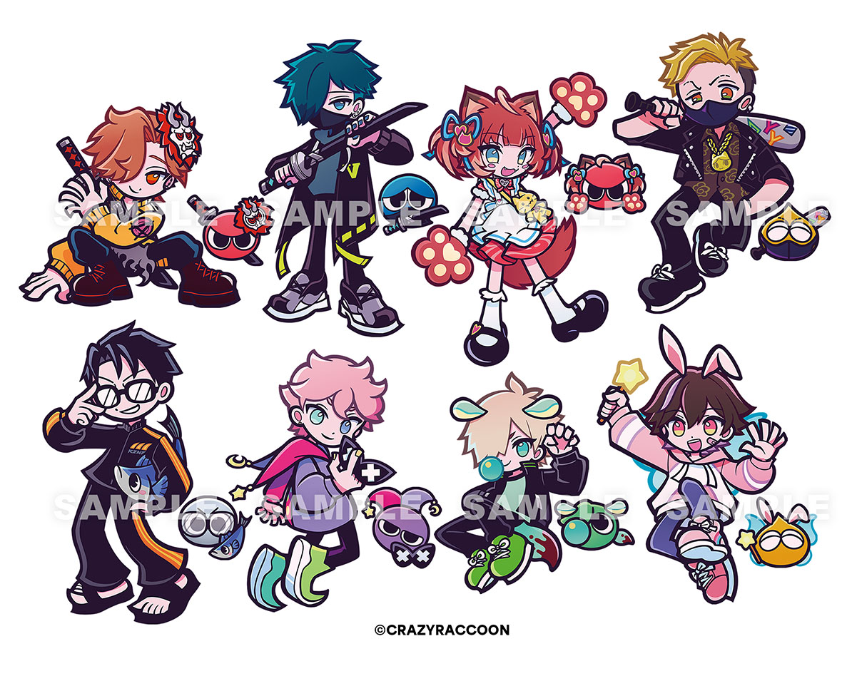 mimio_tachibana's tweet photo. 【お知らせ】
「ぷよぷよ × CRAZY RACCOON」コラボグッズのイラストを担当させていただきました。ぜひチェックよろしくお願いいたします！！ https://t.co/PQvo40R4ft