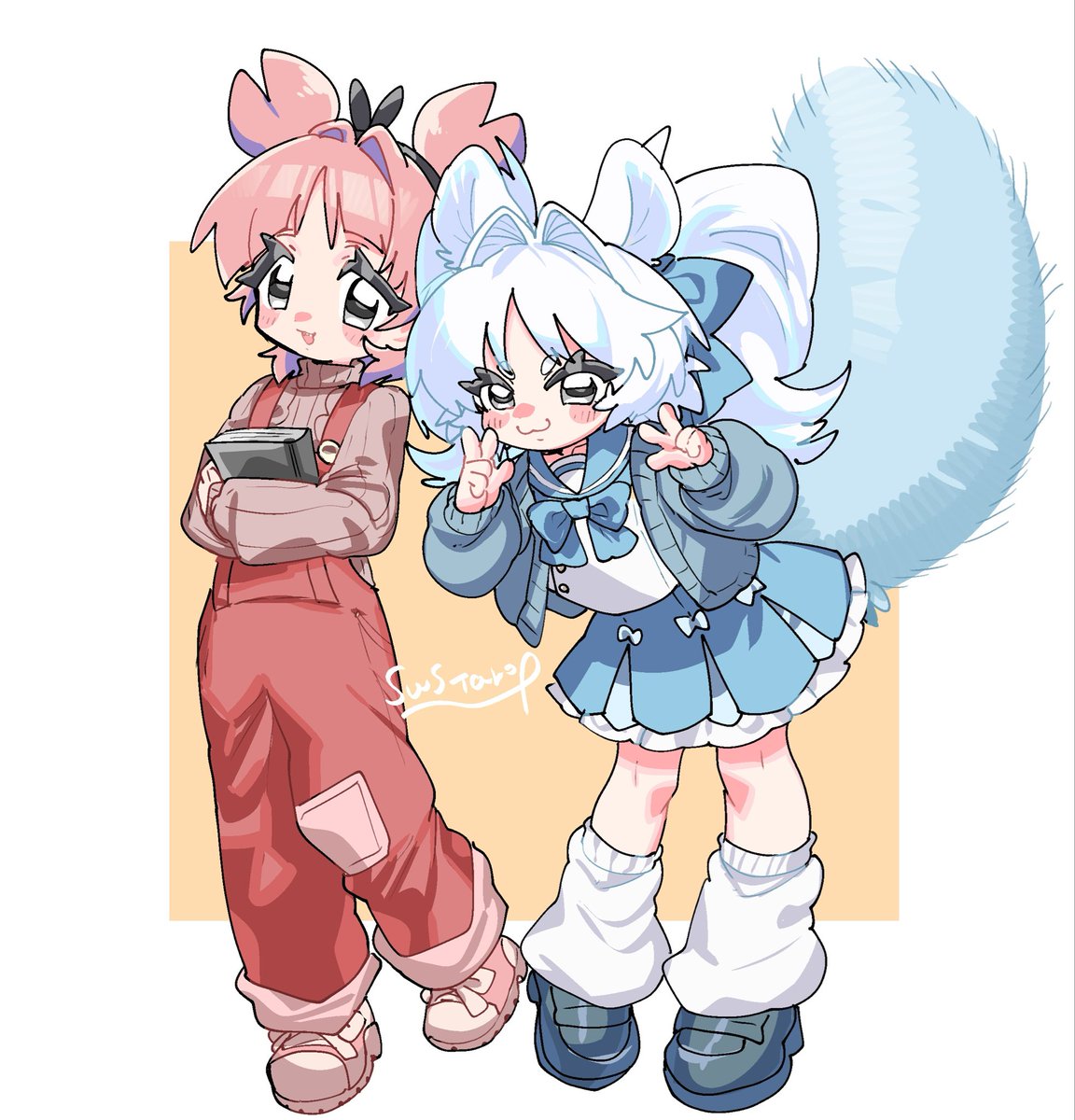 swstarou's tweet photo. モモカニ※擬人化 https://t.co/1BKCEKphL0
