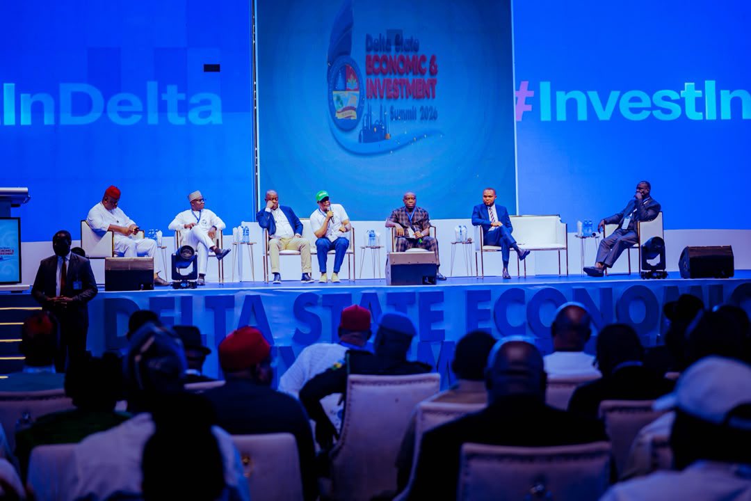DSGovernment's tweet photo. Agriculture / Agri-business / Livestock Panel

At the Delta State Economic and Investment Summit 2026, the Agriculture and Agri-business panel is revealing the full potential of Delta’s food and farming economy. From livestock to value chains, the opportunity is real and the investors are here. 

Delta State is open for business. 

#InvestDelta
#DIS2026