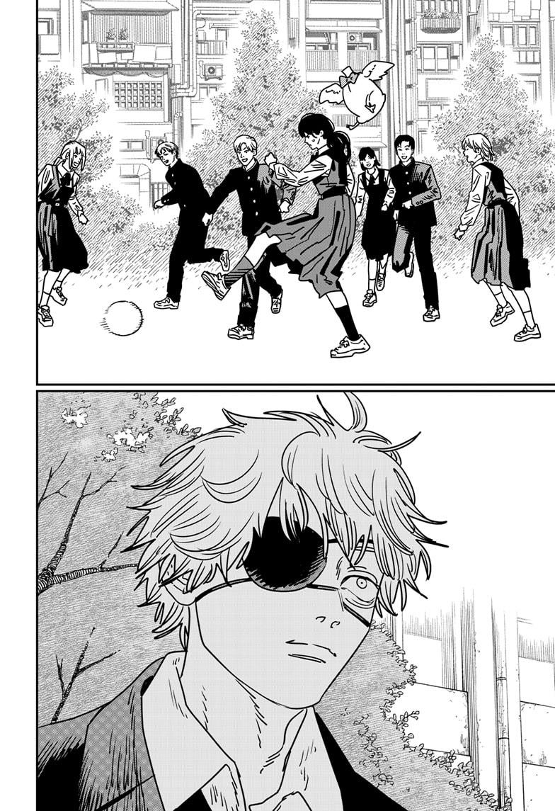 plutoxcsm's tweet photo. i still really like the ending of csm for denji because its such a mix of emotions. the melancholy of everything thats lost coupled w/ the satisfaction of denji being with power and nayuta again. that dynamic of discontent and satisfaction IS the very basis of a "normal" life imo https://t.co/QsZj0fvah9