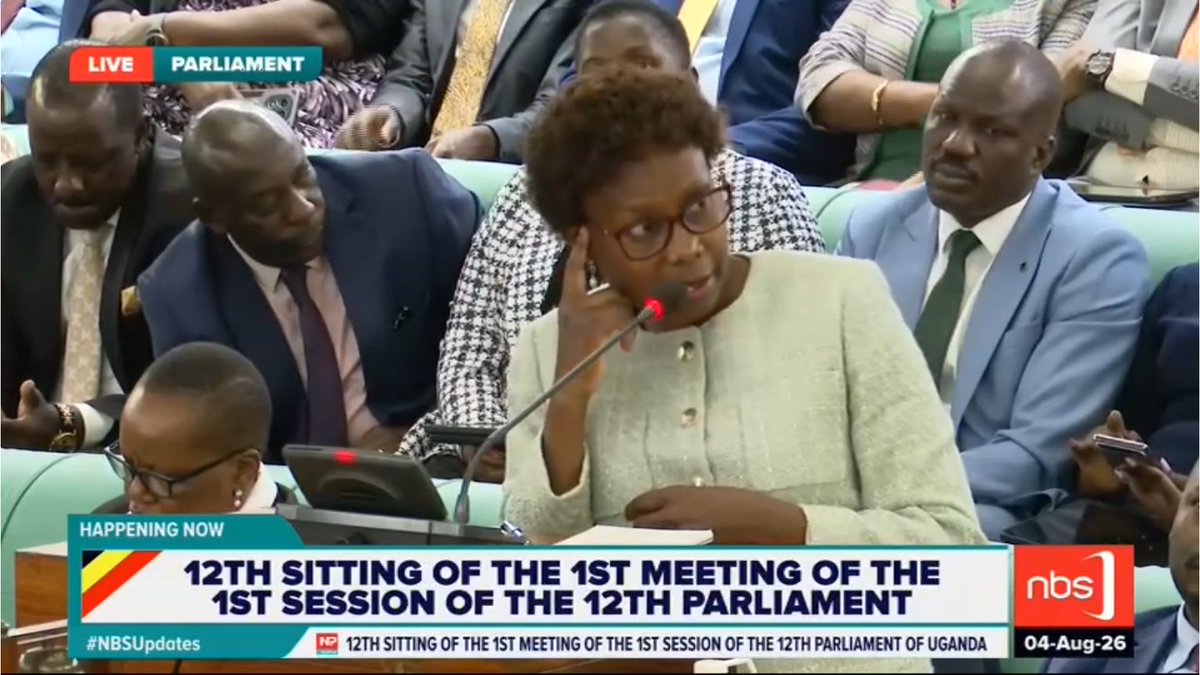 Fireliglntfi's tweet photo. Hon @JaneRuth_Aceng: Medical interns are indeed being deployed at their various stations. It is also true that the interns who are government-sponsored have resources, and are being deployed with resources. The ones who went on private are the ones without resources.

#PlenaryUg #NBSParliamentLive #NBSUpdates
