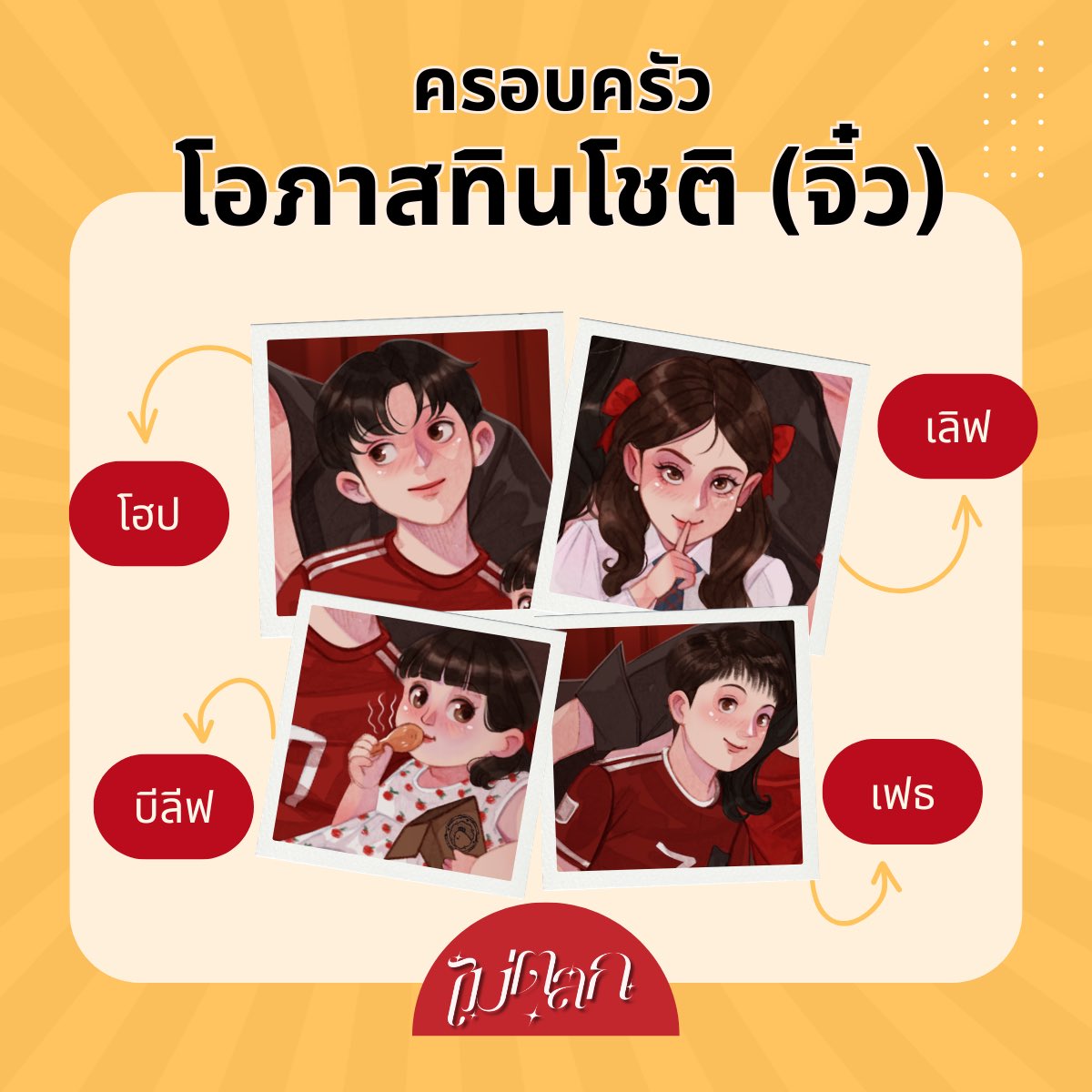 gila_lalalal's tweet photo. ❤️ ประกาศสำคัญจาก #ไม่ตลก

ตามหาอาสาสมัครผู้ใหญ่ใจดีรับ 4 จิ๋วไปดูแลระหว่างที่ #ปะป๊ารัมภ์ & #มะมี้โปรด ไปดินเนอร์ฉลองวันครบรอบแต่งงาน ขอคุณสมบัติดังต่อไปนี้

1. สามารถไปรับเด็กๆ จากที่โรงเรียนได้ อาจต้องนั่งรอ #พี่โฮป กับ #พี่เฟธ ซ้อมฟุตบอลจนถึงห้าโมงเย็น 

2. ห้ามให้เด็กๆ ดูละครที่มะมี้โปรดเคยแสดง โดยเฉพาะ #น้องเลิฟ ต้องอดทนต่อลูกอ้อน

3. เตรียมไก่ทอดและผลไม้ให้ #น้องบีลีฟ แต่อย่าให้กินจนพุงเต่ง

4. หอมหัวเด็กๆ อย่างน้อยคนละครั้ง อนุญาตให้หอมแก้มได้ด้วย 

หากใครสนใจสามารถลงชื่อไว้ได้เลยค่ะ หลังจากปะป๊ารัมภ์และมะมี้โปรดหวานแหววด้วยกันเสร็จจะนำกระเช้าไก่ทอดหาดใหญ่ไปขอบคุณถึงบ้าน 

แอดมินร้านไก่ทอด
จิๆ ลาๆ