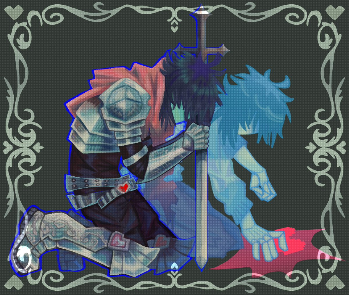 K_942XD's tweet photo. Otras vercion es q hise del dibujo pq no me desidiaaa
#fanart #deltarune #art #digitalart #deltarunefanart https://t.co/T1qmSTviP5