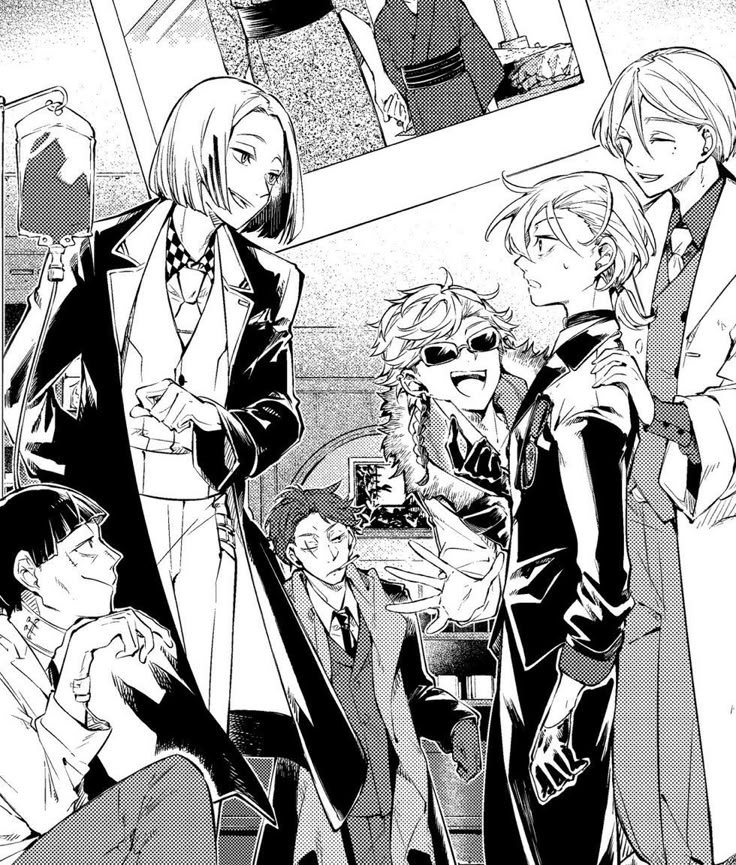 skk2328's tweet photo. i'm so sorry guys, here's chuuya happy with his alive family as an apology 💓 https://t.co/8m431KuJiy
