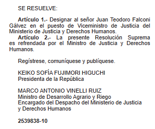 RodrigoCT_94's tweet photo. #AHORA Juan Falconi, quien fuese abogado de Fuerza Popular en las elecciones del 2016 y señalado como el que facilitó el indulto del expresidente Alberto Fujimori en el 2017, ha sido nombrado como viceministro de Justicia. Antes, Falconi también ocupó cargos en la PCM como secretario general y jefe de la Oficina de Prensa e Imagen Institucional.