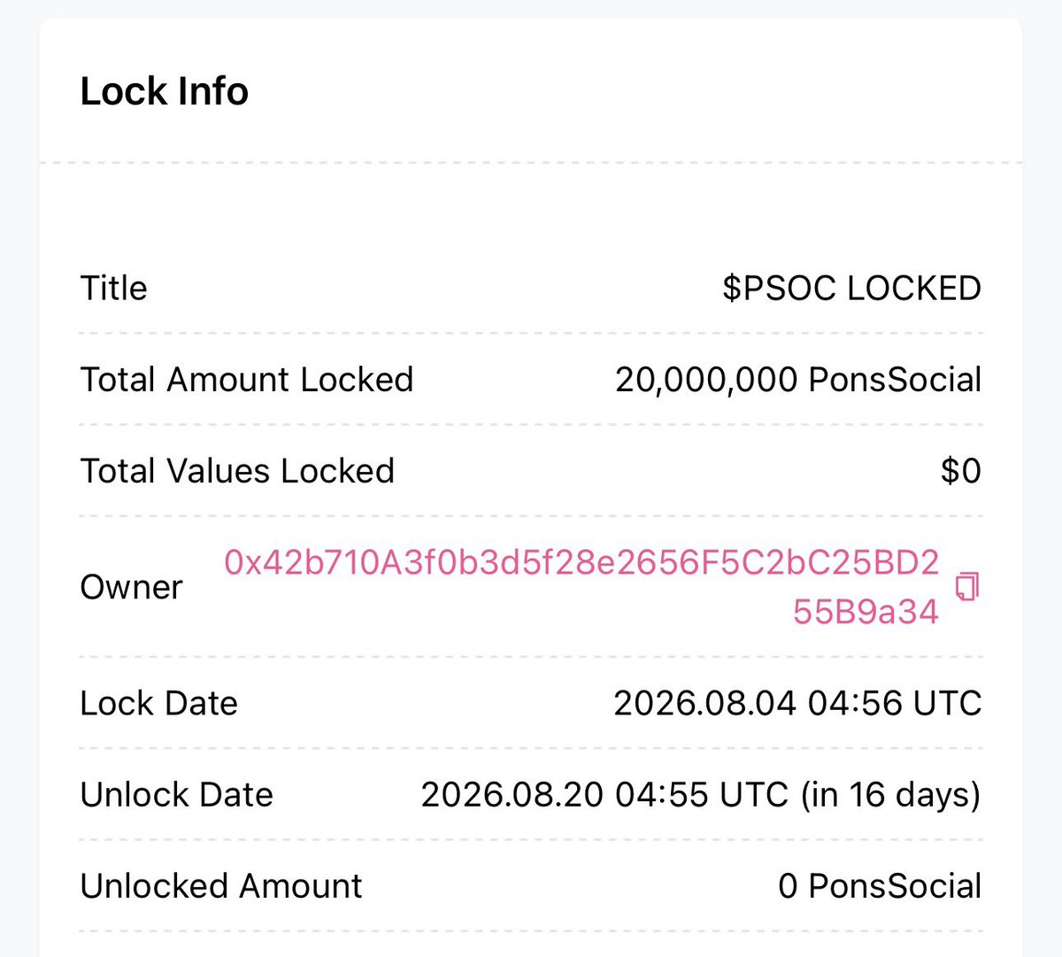 Ponsdotsocial's tweet photo. Already Locked For 16days

Proof  https://t.co/8JNd5PzAe7 https://t.co/WwWUmIBclN