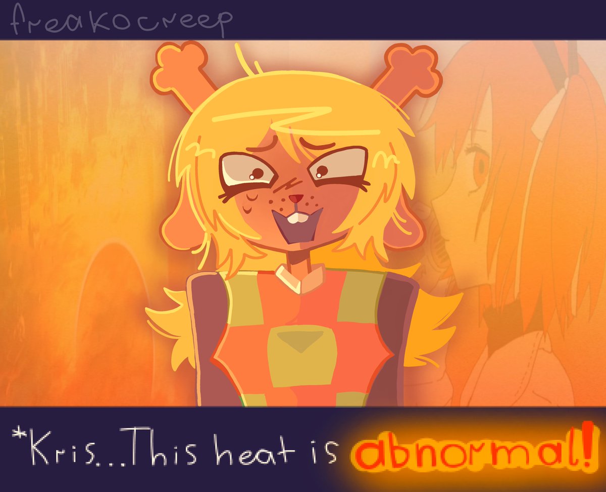 freakocreep's tweet photo. noelle adachi rei reference #deltarune #art https://t.co/McQqgWQshi
