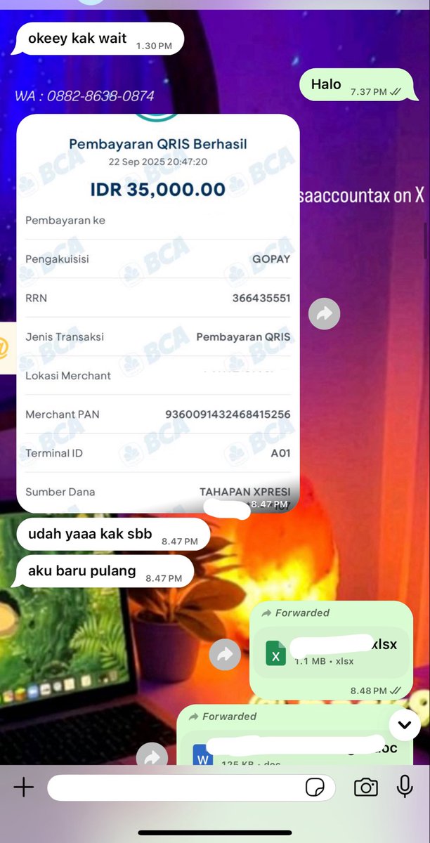 blekmamva's tweet photo. 2.183 joki tugas akuntansi 
pengantar dasar
jurnal umum akuntasi
penyesuaian buku besar
AKDAS AKBI AKMEN
jasa akutansi 
PDA AJP tingkat SMA - kuliah 
trusted pajak 
neraca lajur perpetual
perubahan modal 
lapkeu laba rugi
FIFO inventory persediaan 
penutup pembalik #jokiakuntansi https://t.co/Y8SDvWC1pp