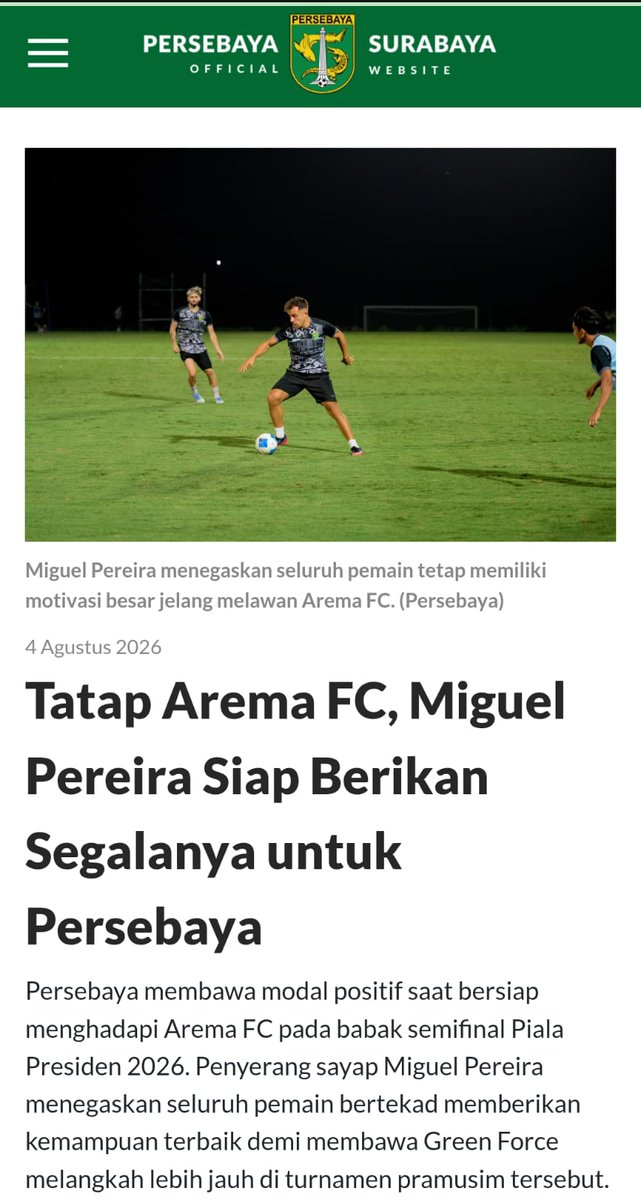vhaniiaa_'s tweet photo. makin gak sabar nunggu hasil pemenang dari El Clasico Indonesia kali ini, miguel pereira udah bilang siap kasih segalanya buat persebaya, semoga hasilnya beneran memuaskan, apalagi ada vibes #DerbyJawaTimur yang selalu beda
https://t.co/nZUBdCF1Nf https://t.co/XlhYscRGvd