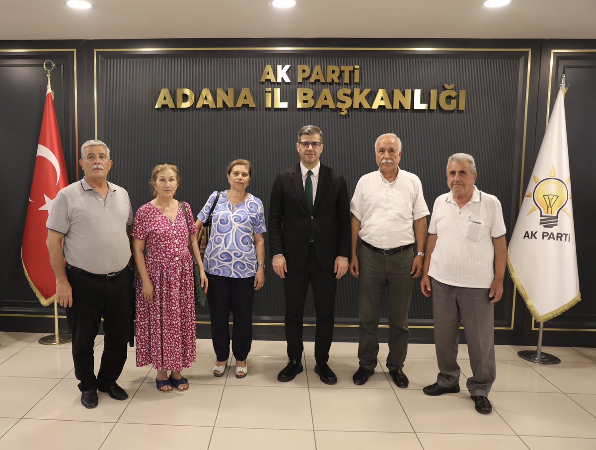 akpartiadanail's tweet photo. Türkiye Emekliler Derneği Seyhan Şube Başkanı Sn. Yaşar Tekin ve beraberindeki Yönetim Kurulu Üyelerine ziyaretleri için teşekkür ediyoruz.

@omerrcelik @abuyukgumus @yahyacelik_ @ozmehmetemin @avmustafaozkan
@KaramikSunay
@abdullahdogru01 @farukaytek https://t.co/xuPVqPxdWB