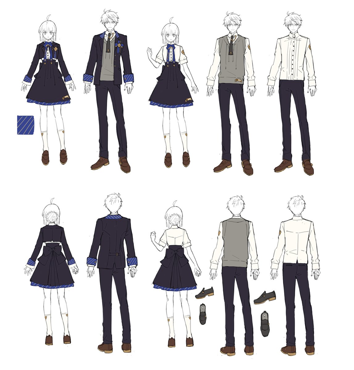 starshadowmagic's tweet photo. 「Fate/Grand Order Fes. 2026 カルデア学園祭 ～11th Anniversary～」にて、カルデア学園制服のデザインを担当させていただきました~ https://t.co/QyFr0rWuir