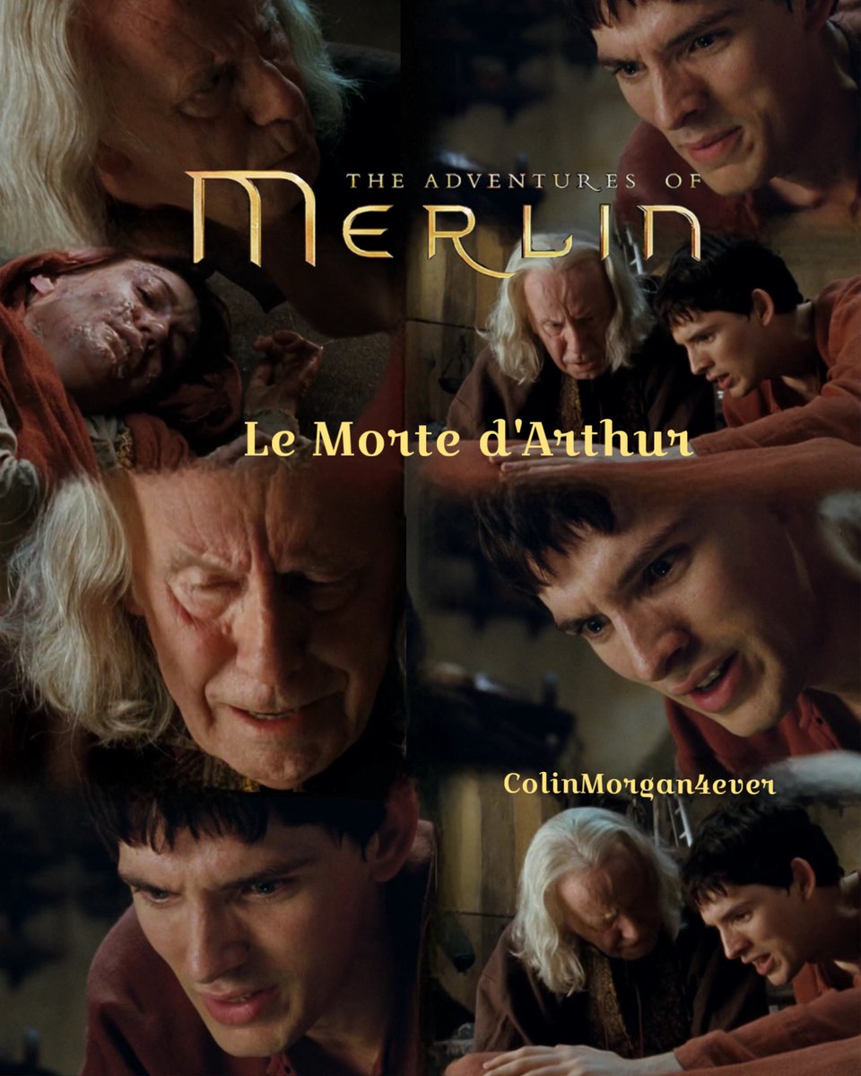 CMagnumfan's tweet photo. #posterdesign from every episode of #MerlinTvSeries now with 33/43 season 1 episode 13 #LeMortedArthur aired on the 13th December 2008. #Merlin discovers the sacrifice was his mother #Hunith as #Gaius tries to shield him from seeing her #MerlinBBC #MissingMerlin #ColinMorgan #CarolineFaber #RichardWilson