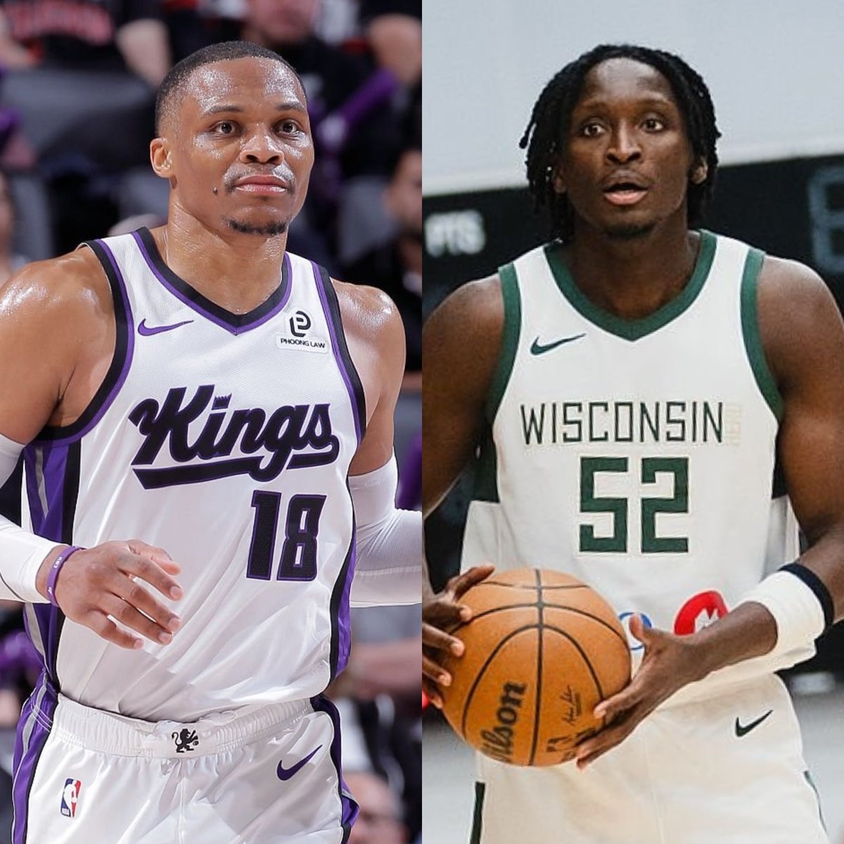 NBAdabad's tweet photo. 🚨 O Sacramento Kings está considerando renovar com Russell Westbrook ou contratar Victor Oladipo.

🗞️ @JakeLFischer https://t.co/ZbMlKiM5h4