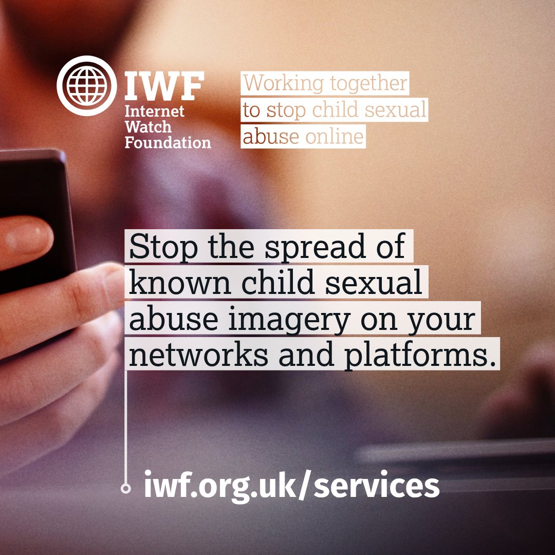 IWFhotline's tweet photo. We provide a unique range of services to help our Members defend their customers, staff and children wherever they are in the world.

Today, over 200 tech companies have signed up to use our services. They trust our analysts and services. They respect our tech-for-good developments. They share our vision to put an end to child sexual abuse imagery online.

Could you join us too?

Visit https://t.co/OiYbifW8E0 to learn more.
