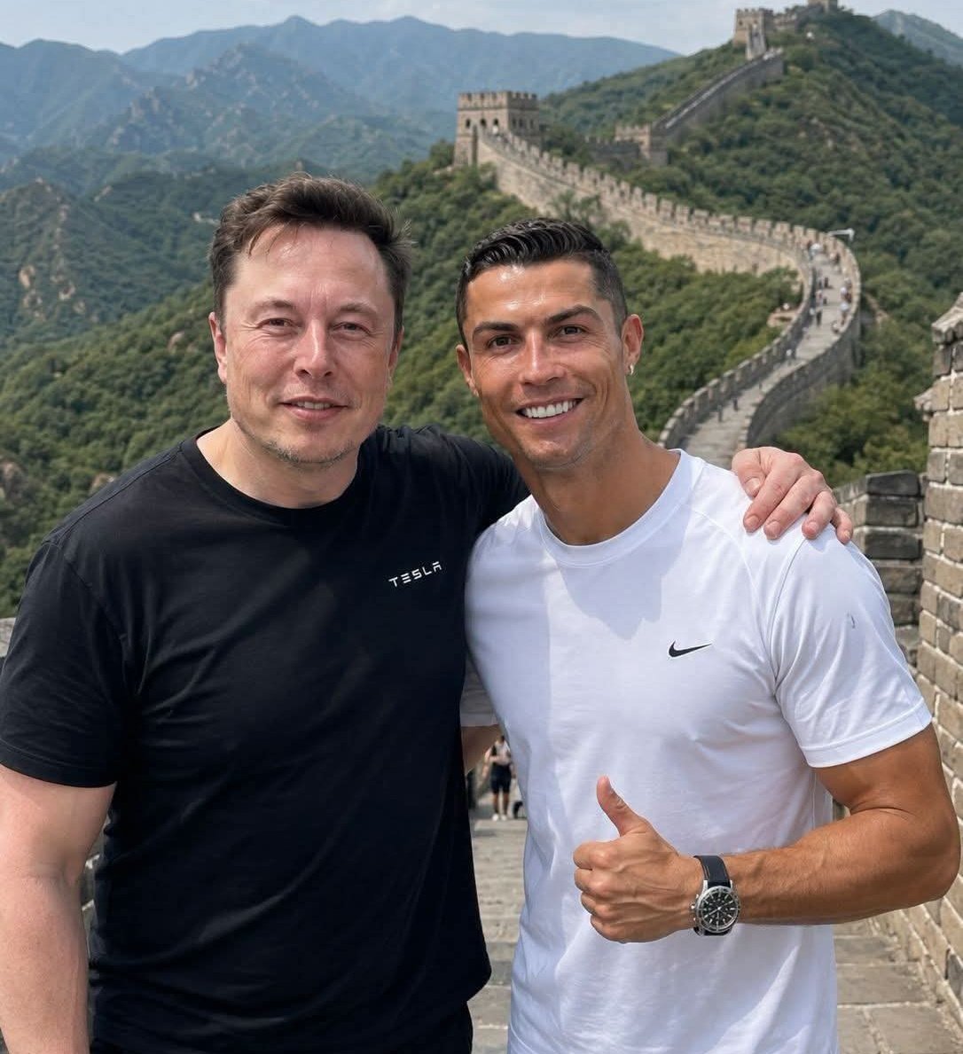 _VoiceofAmerica's tweet photo. 🚀⚽ If you could spend one day with one of them, who would you choose?

A) Elon Musk 🚀
B) Cristiano Ronaldo ⚽ https://t.co/9S4b3M98se