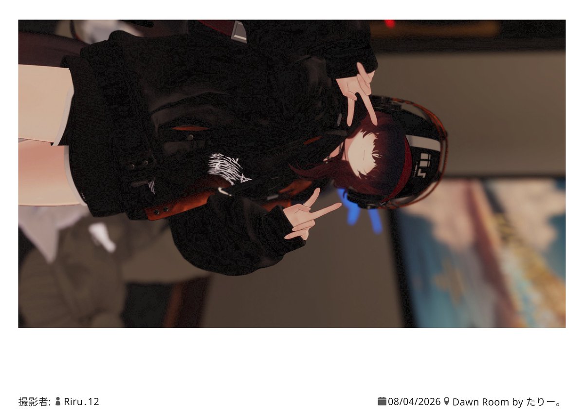 POTATOVR45's tweet photo. 深夜にフレンド撮ってもらった！
#VRChat https://t.co/81XzEE2HQn