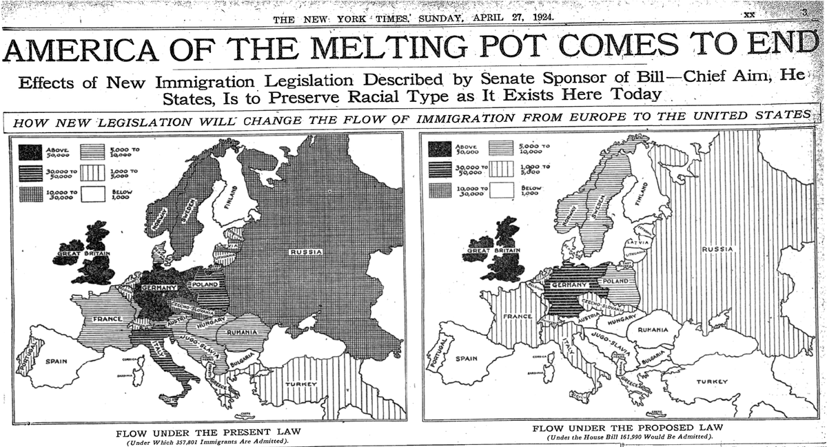 theoldworldshow's tweet photo. In 1924, America responded to these sorts by passing the 1924 Immigration Act, which allowed for the denaturalization and deportation of those who held un-American ideologies, namely anarchism, socialism, and communism. Thousands of non-Western Europeans were denaturalized and deported, mobs of non-naturalized migrants were deported, and immigration was effectively halted

The same should obviously be done today. There's no reason anyone with some wretched and ridiculous name like "Ilhan Omar" or "Francesca Hong" should be allowed to live in America

But, unlike 1924, Congress is full of treacherous cowards instead of patriots, and so such a bill as the very moderate 1924 Act would never pass, which leaves it to the realm of executive action