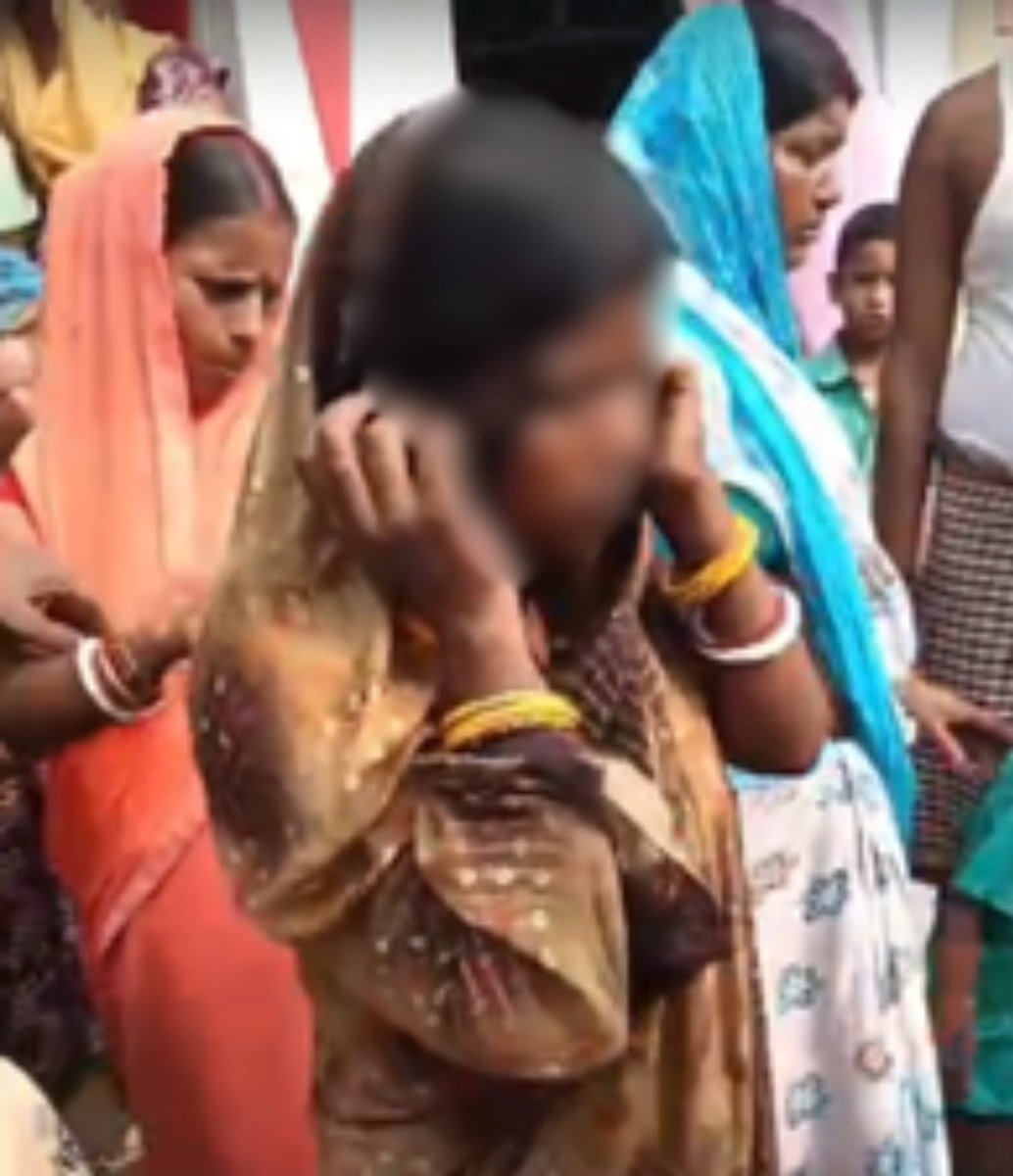 ambedkariteIND's tweet photo. #Horrific A horrifying incident has emerged from Begusarai, Bihar, exposing a chilling failure of justice and human dignity. 

A poor woman was raped, but when she approached the police seeking justice, her FIR was reportedly not registered and she was sent back without action.

What followed was even more barbaric. 

The accused allegedly convened a Kangaroo court (Khaap panchayat), where the survivor was publicly humiliated and forced to lick spit in front of a crowd.

This is not just an assault on one woman, it is a stark reminder of how survivors of sexual violence can face intimidation, public humiliation and systemic failure instead of justice.